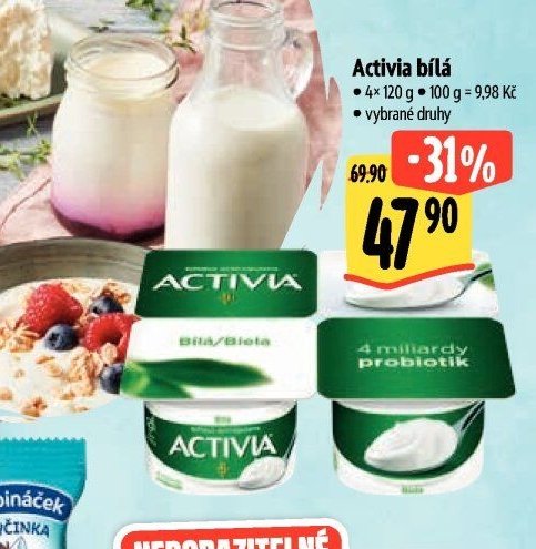 Activia bílá