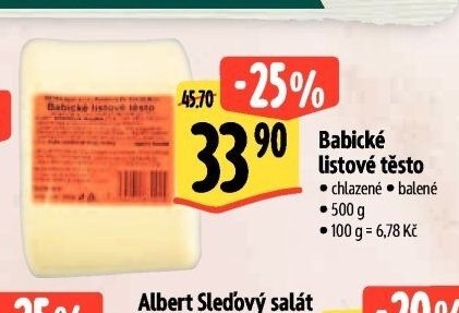 Babické listové těsto