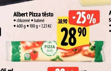 Albert Pizza těsto