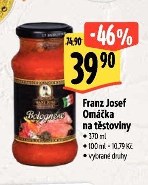 Franz Josef Omáčka na těstoviny