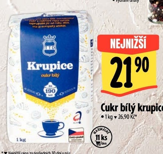 Cukr bílý krupice