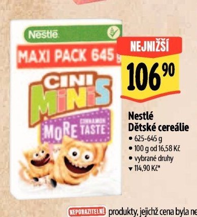 Nestlé Dětské cereálie