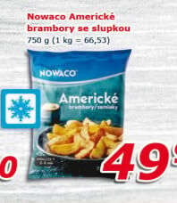 Brambory americké mražené Nowaco