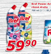 Čistič WC gelový Power Aktiv Gel Bref