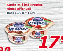 Mléčná krupice Mlékárna Kunín