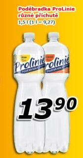 Ochucená voda Poděbradka Prolinie