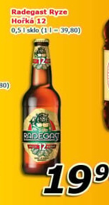 Pivo světlý ležák 12° Ryze hořká Radegast