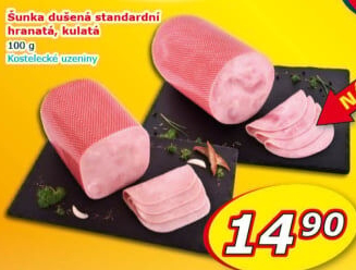 Šunka dušená standard hranatá Kostelecké uzeniny