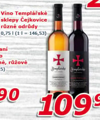 Vína Templářské sklepy Čejkovice