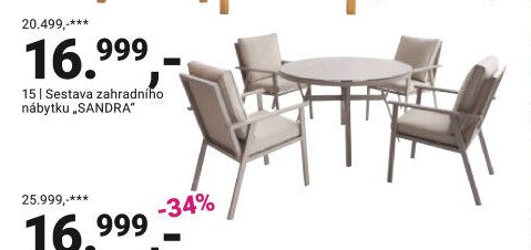 Sestava zahradního nábytku „SANDRA“ - Möbelix akcniletaky.com