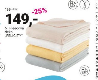 Fleecová deka FELICITY - Möbelix akcniletaky.com