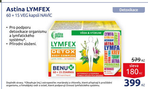Doplněk stravy Detox Lymfex Astina