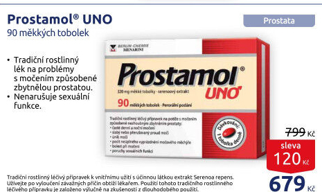 Tobolky při problémech s prostatou Prostamol Uno - BENU Lékárna akcniletaky.com