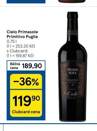 Cielo Primasole Primitivo Puglia