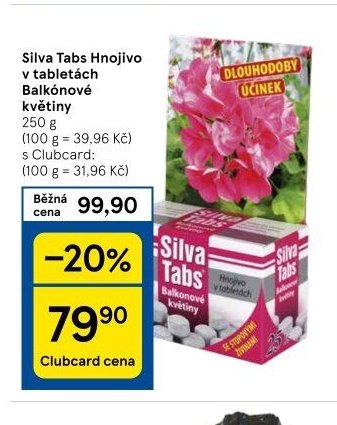 Silva Tabs Hnojivo v tabletách Balkónové květiny