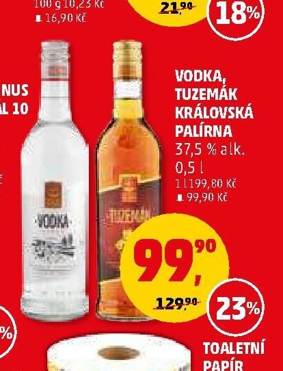Vodka, Tuzemák Královská palírna