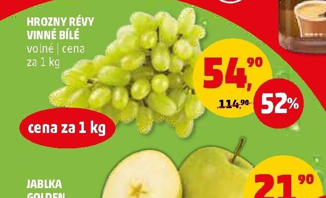 Hrozny révy vinné bílé