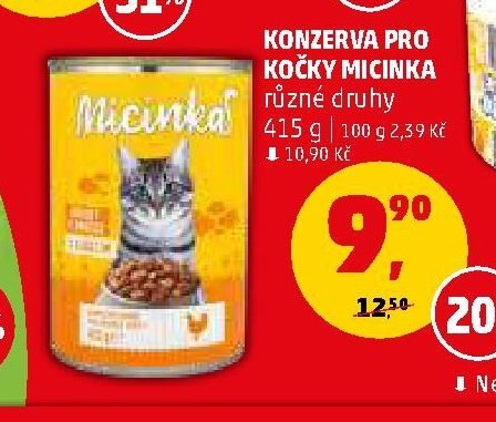 Konzerva pro kočky Micinka