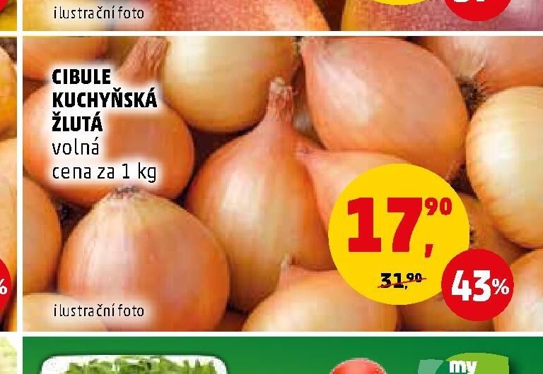 Cibule kuchyňská žlutá
