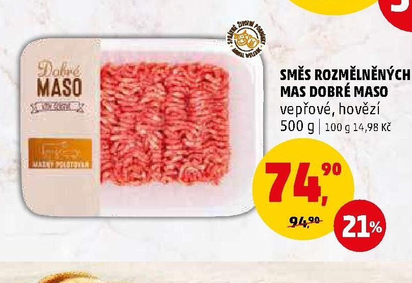 Směs rozmletých mas Dobré maso