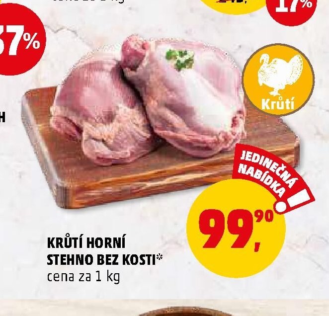 Krůtí horní stehno bez kosti