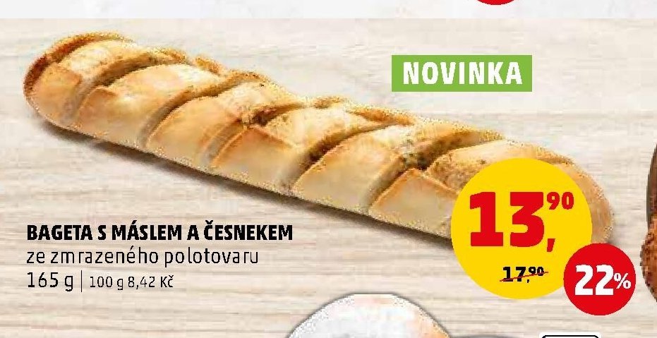 Bageta s máslem a česnekem
