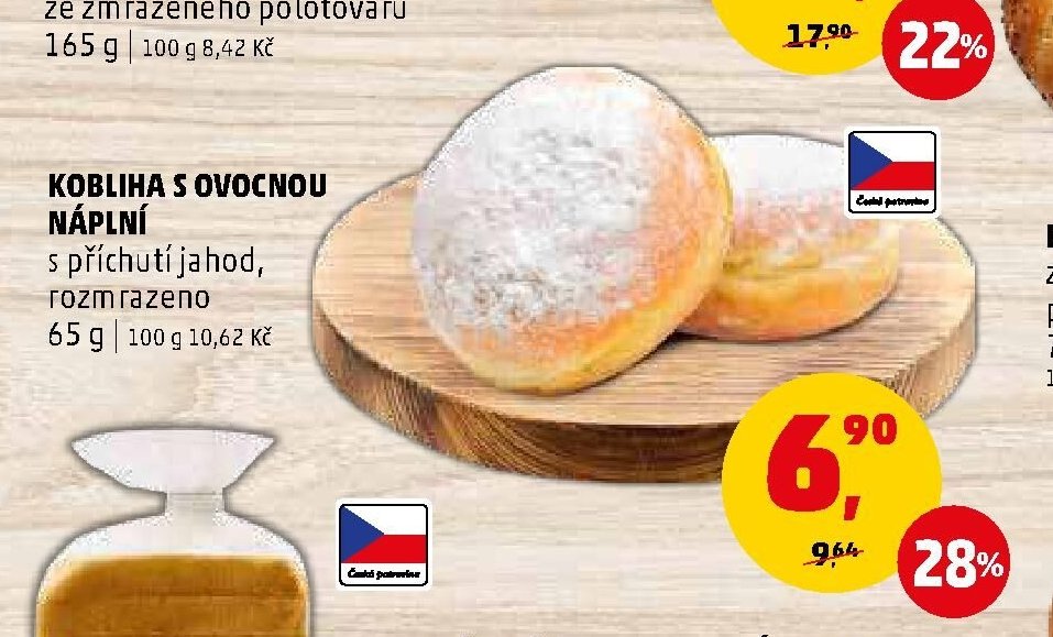Kobliha s ovocnou náplní