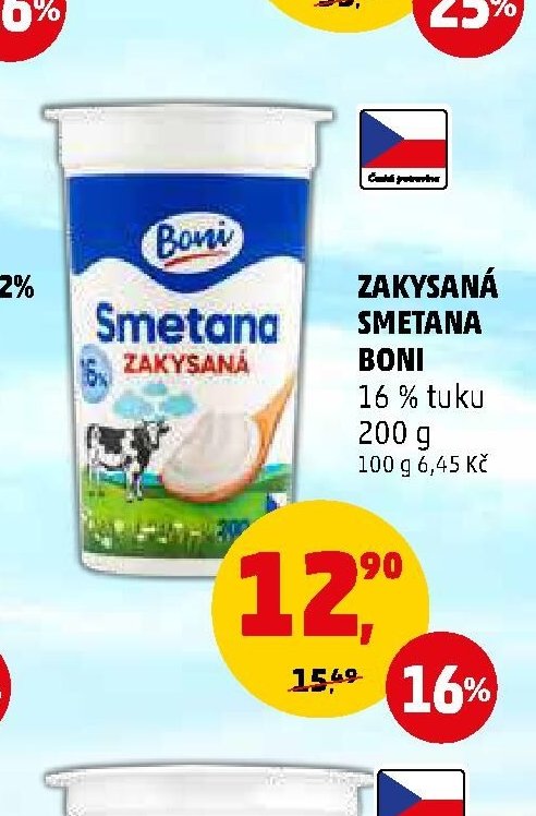 Zakysaná smetana Boni