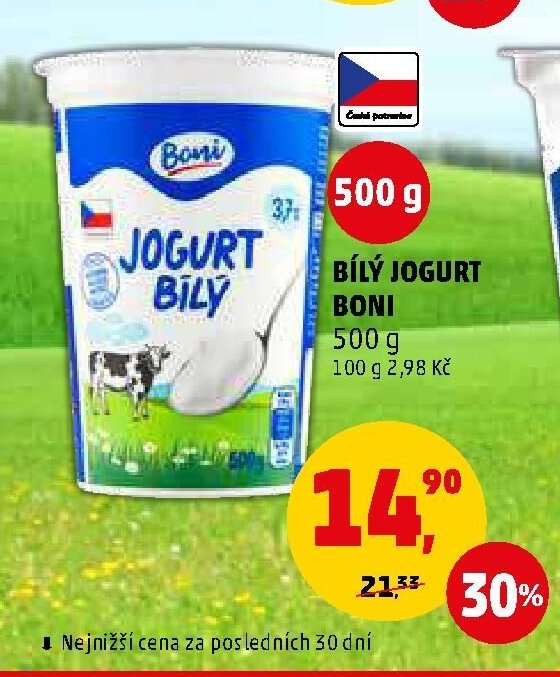 Bílý jogurt Boni
