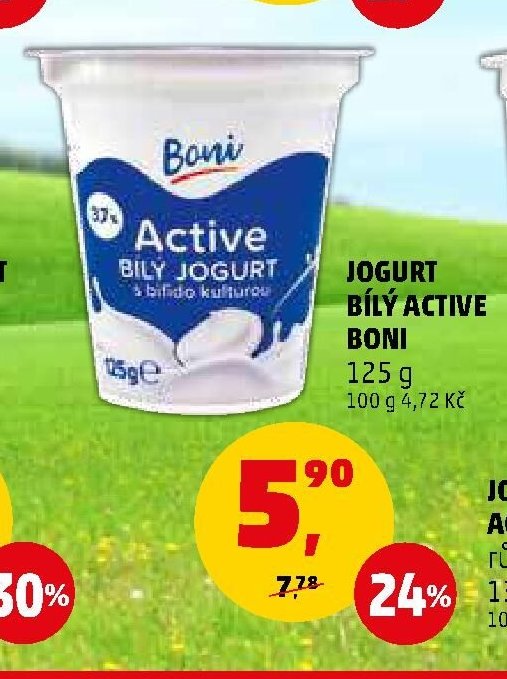 Jogurt Bílý Active Boni