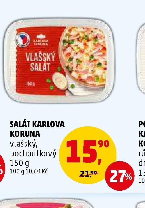 SALÁT KARLOVA KORUNA vlašský, pochoutkový