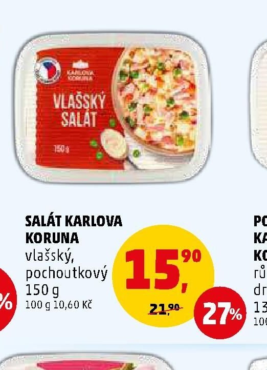 SALÁT KARLOVA KORUNA vlašský, pochoutkový