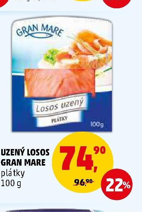 UZENÝ LOSOS GRAN MARE plátky
