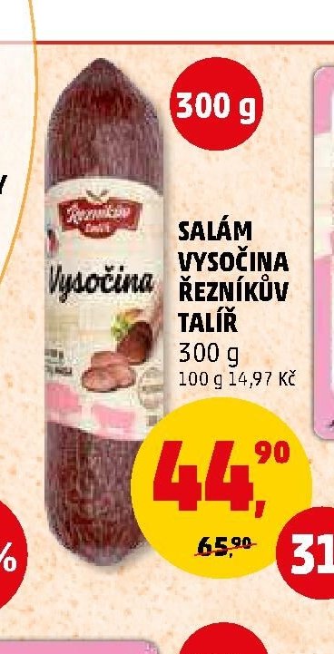 Salám Vysočina Řezníkův talíř