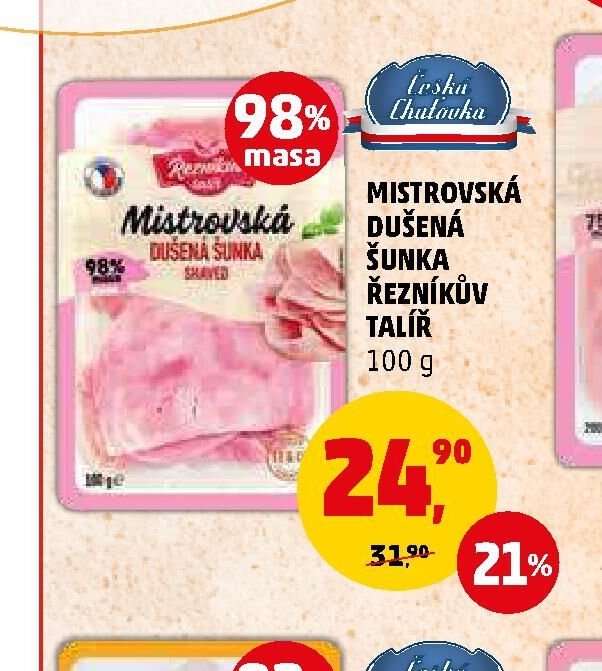 Mistrovská dušená šunka Řezníkův talíř