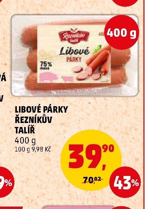 Libové párky Řezníkův talíř