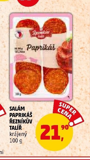 Salám Paprikáš Řezníkův talíř