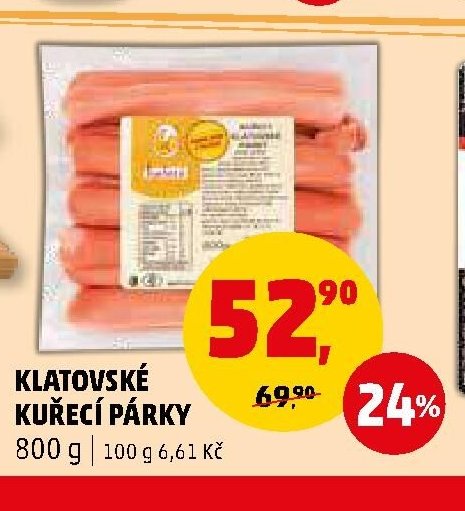 Klatovské kuřecí párky