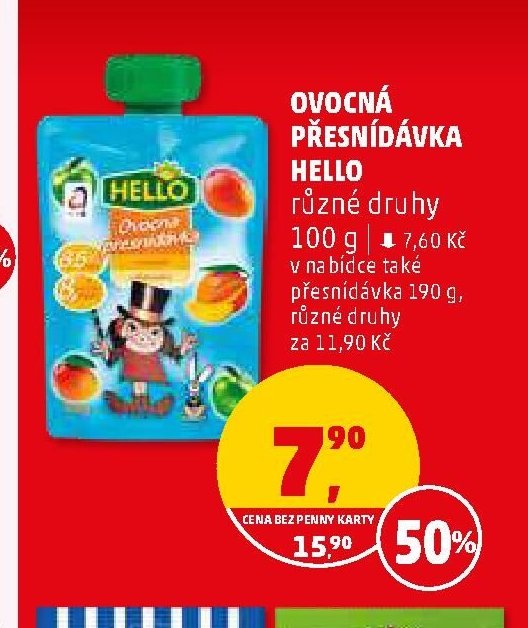 Ovocná přesnídávka Hello
