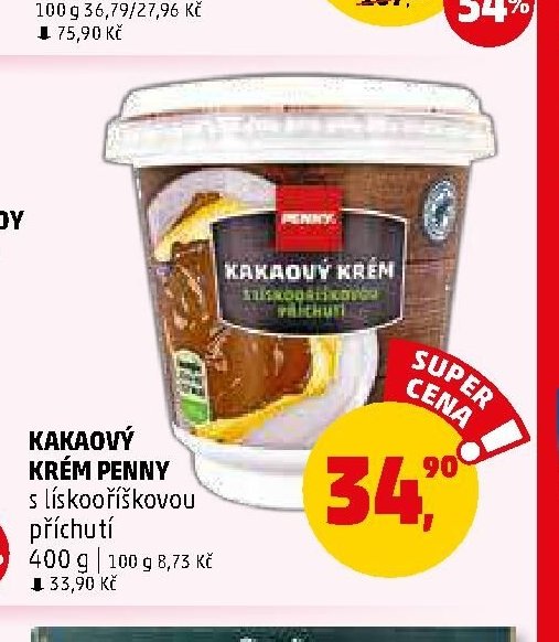 Kakaový krém Penny