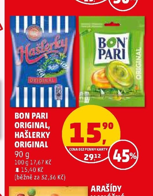 Bon Pari Original, Hašlerky Original