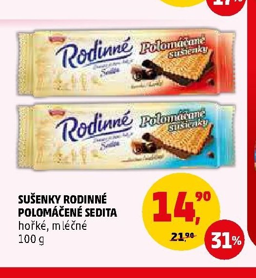 Sušenky Rodinné Polomáčené Sedita