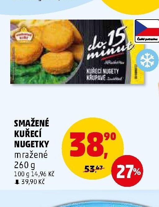 SMAŽENÉ KUŘECÍ NUGETKY