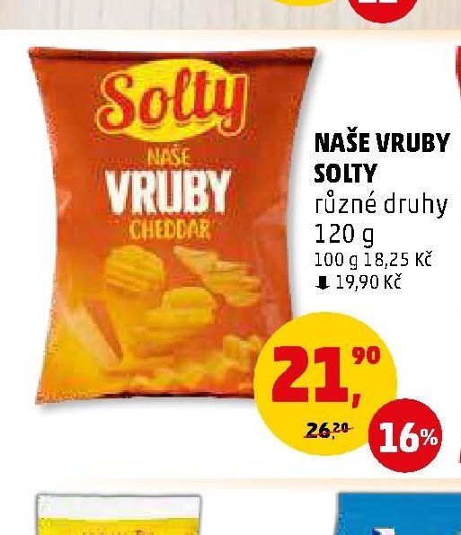 NAŠE VRUBY SOLTY různé druhy 120 g