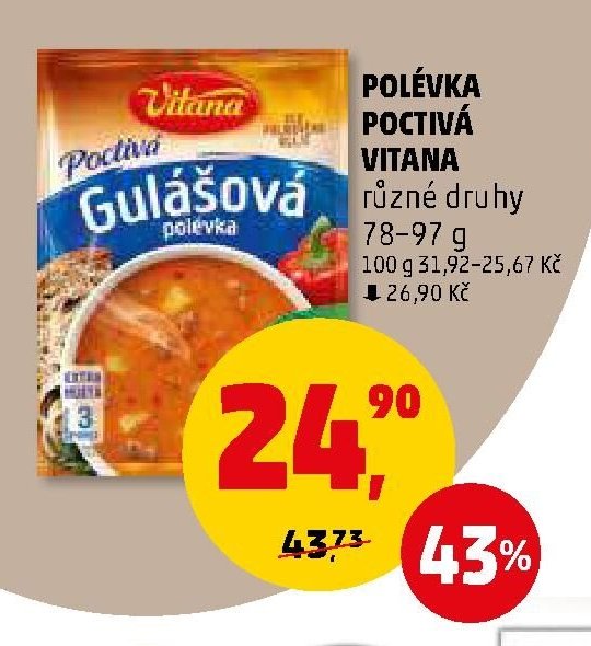 POLÉVKA POCTIVÁ VITANA
