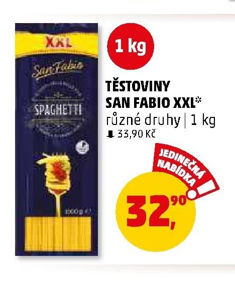 TĚSTOVINY SAN FABIO XXL