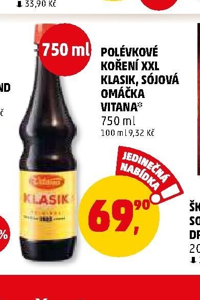 POLÉVKOVÉ KOŘENÍ XXL KLASIK, SÓJOVÁ OMÁČKA VITANA
