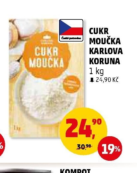 Cukr moučka Karlova Koruna 1 kg