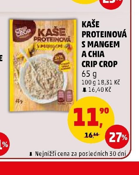 Kaše proteinová s mangem a chia Crip Crop 65 g