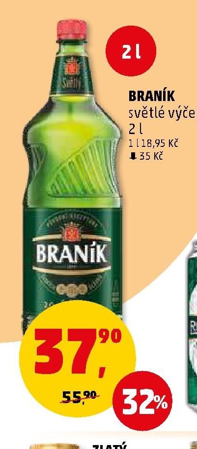 BRANÍK světlé výčepní 2 l